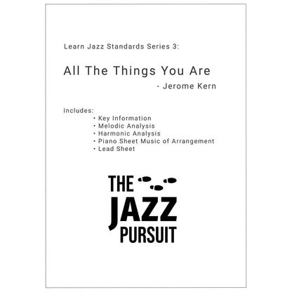 All The Things You Are PDF Handout