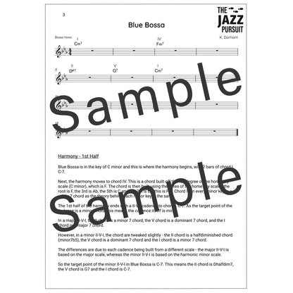 Blue Bossa PDF Handout