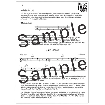 Blue Bossa PDF Handout