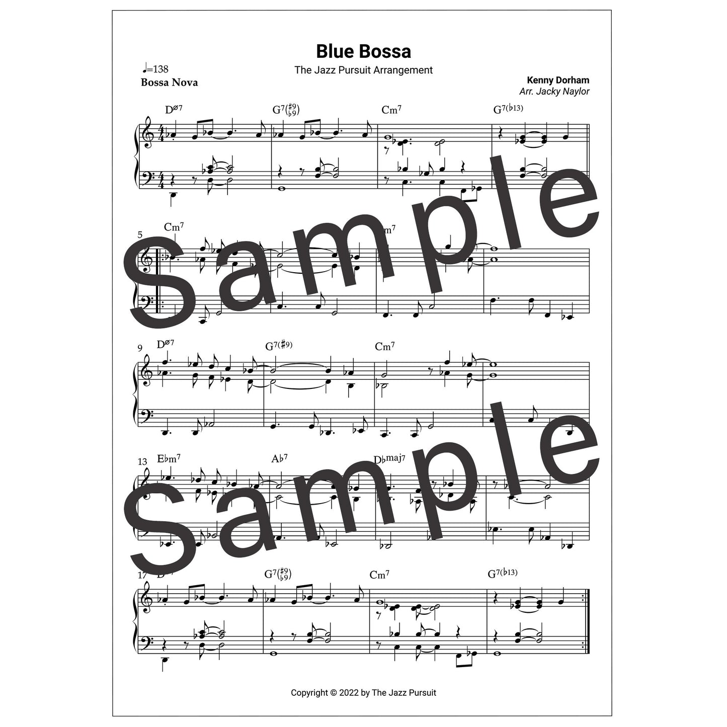 Blue Bossa PDF Handout