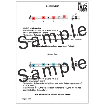 The Major Modes PDF Handout