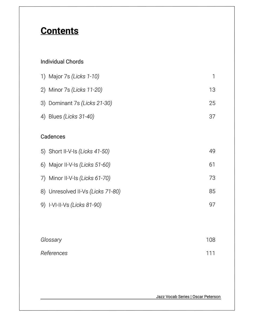 Jazz Vocab Book: Oscar Peterson (90 licks) [PDF]