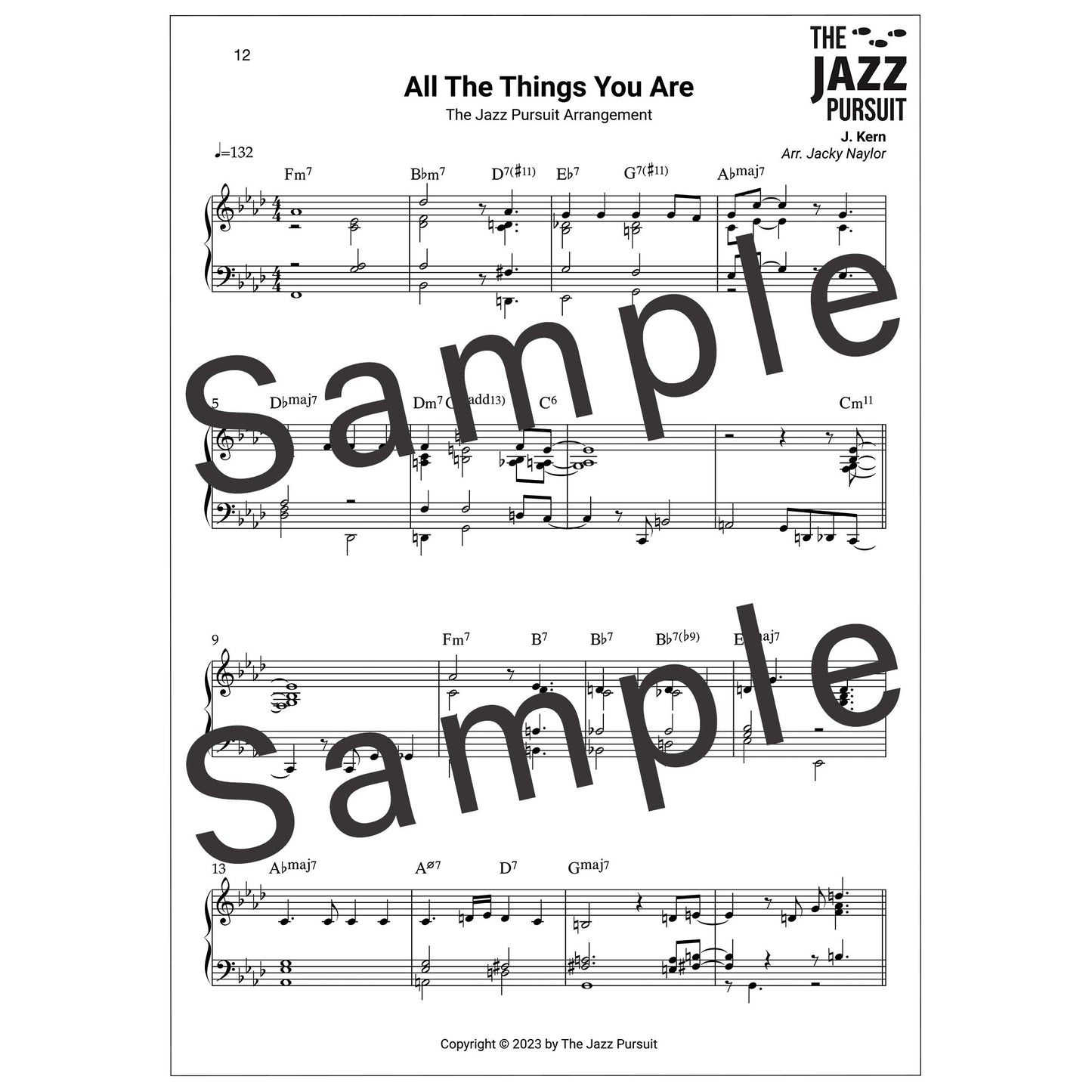 All The Things You Are PDF Handout