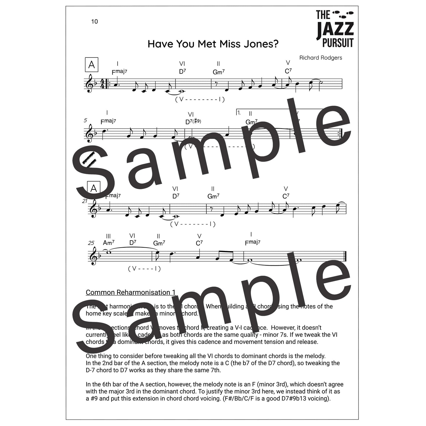 Have You Met Miss Jones PDF Handout