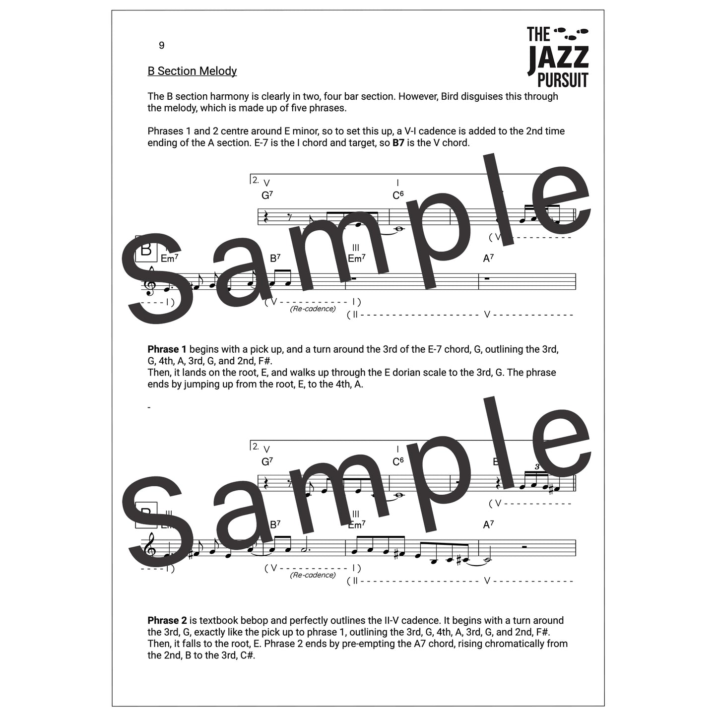 Yardbird Suite PDF Handout